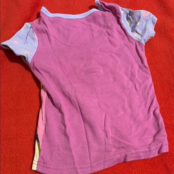 Kids Cartoon Pajama Set - Pink and Purple - Picture 4 of 6